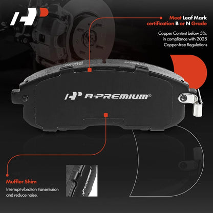 Front Brake Pads and Rotors Set for Nissan Maxima