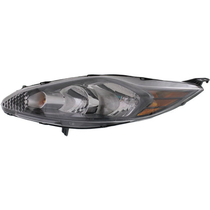 Driver Side Headlight for Ford Fiesta (2012–2013) Halogen with Bulb