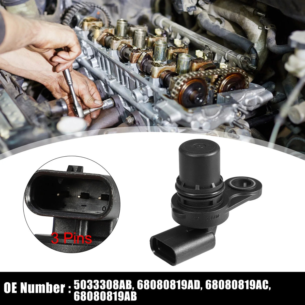 Camshaft Position Sensor 5033308AB for Dodge Avenger Dart (2012–2016)