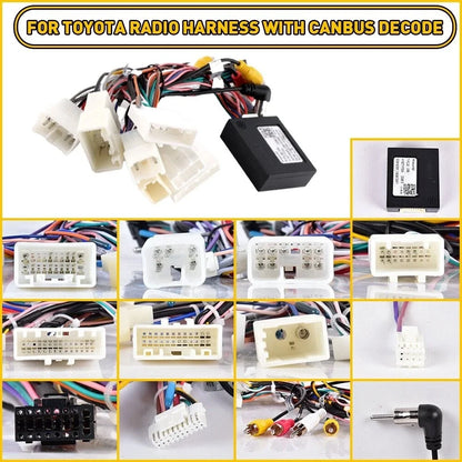 Power Harness Cable for Toyota Car Stereo Radio (USB Adapter)