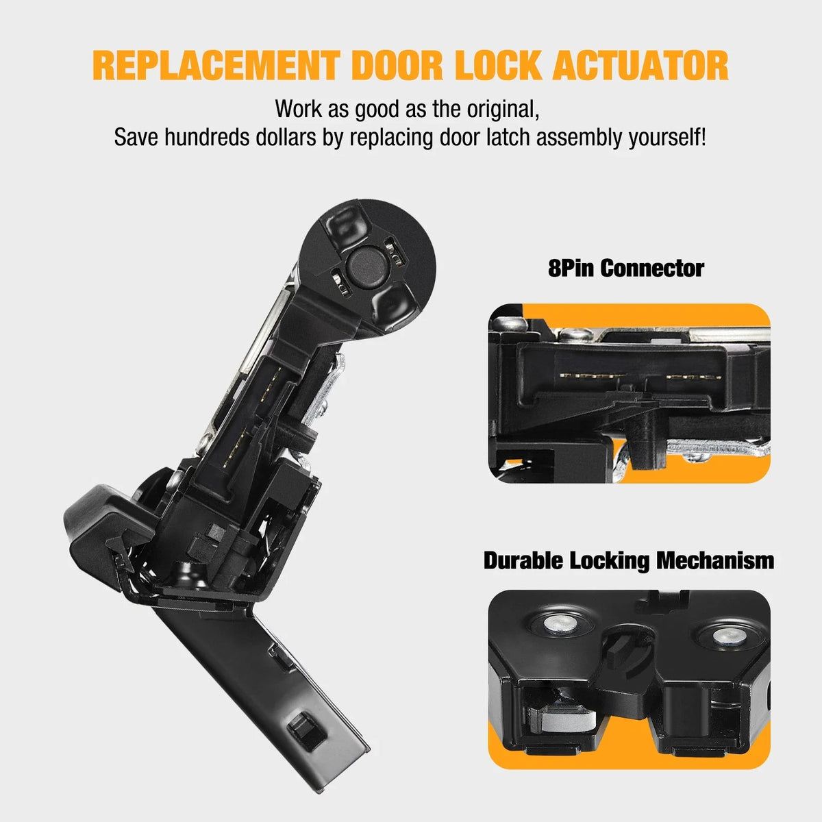 Rear Trunk Latch Lock Actuator W/8 Pin Motor for Chevrolet Blazer (2019–2023)