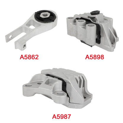 Transmission Mounts (3X) for Jeep Compass ED6 2017-2021 Engine