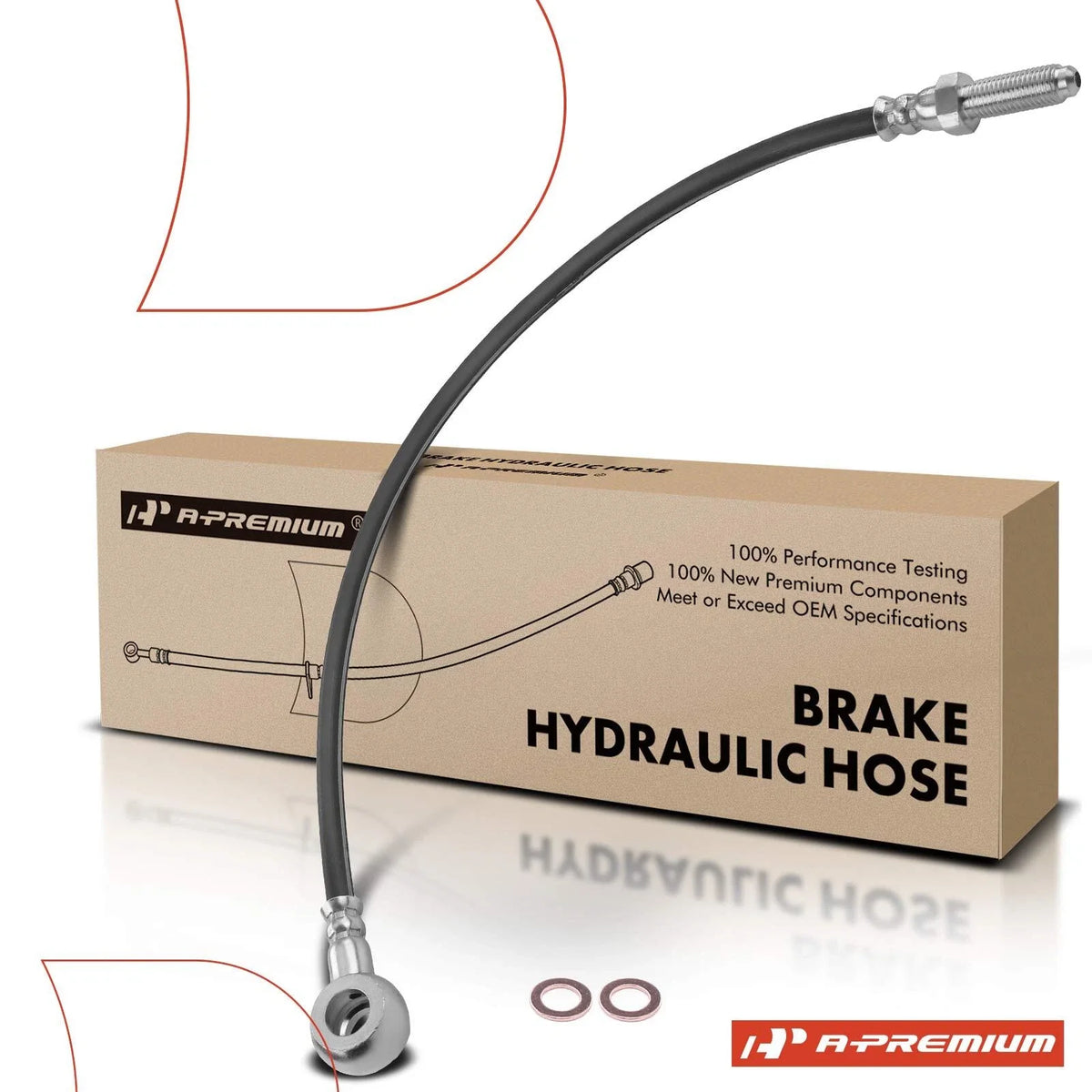 Front Brake Hydraulic Hose for Isuzu FSR (1988–1996) Chevy W6500 (1987–1996)