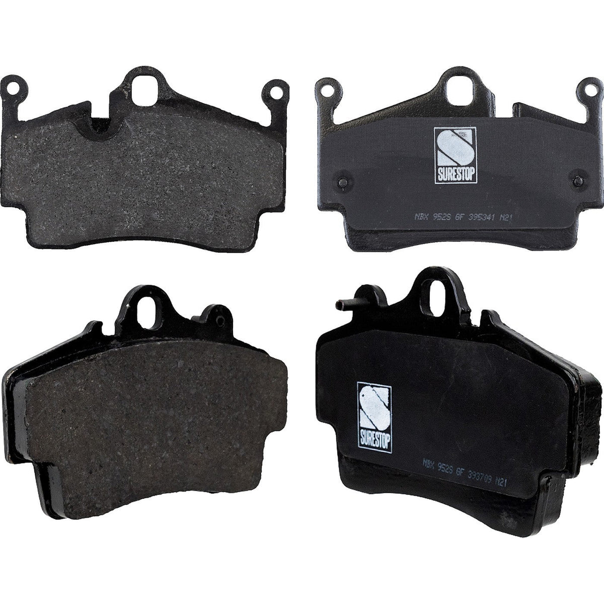 Complete Set of 4 NAO Brake Pads for 2007-2008 Porsche Cayman