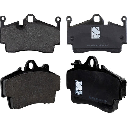 Complete Set of 4 NAO Brake Pads for 2007-2008 Porsche Cayman