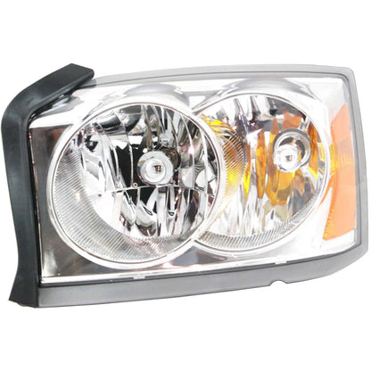 Halogen Headlight Set for Dodge Dakota (2005) - Left & Right with Bulbs