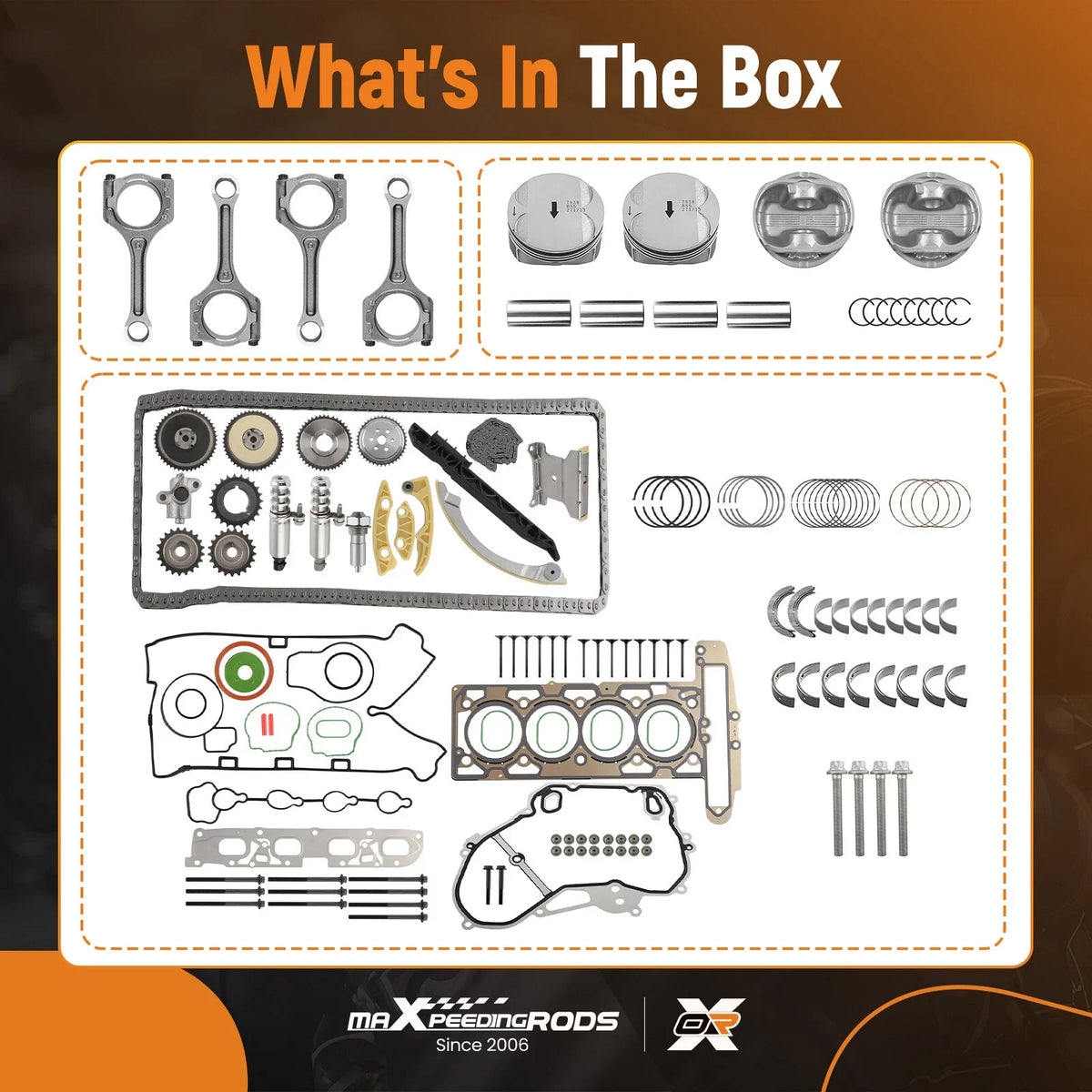 Engine Rebuild Kit for Chevy Buick GMC 2.4L