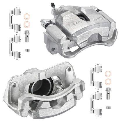 Set of 2 Front Brake Calipers with Brackets for 2002-2006 Toyota Camry