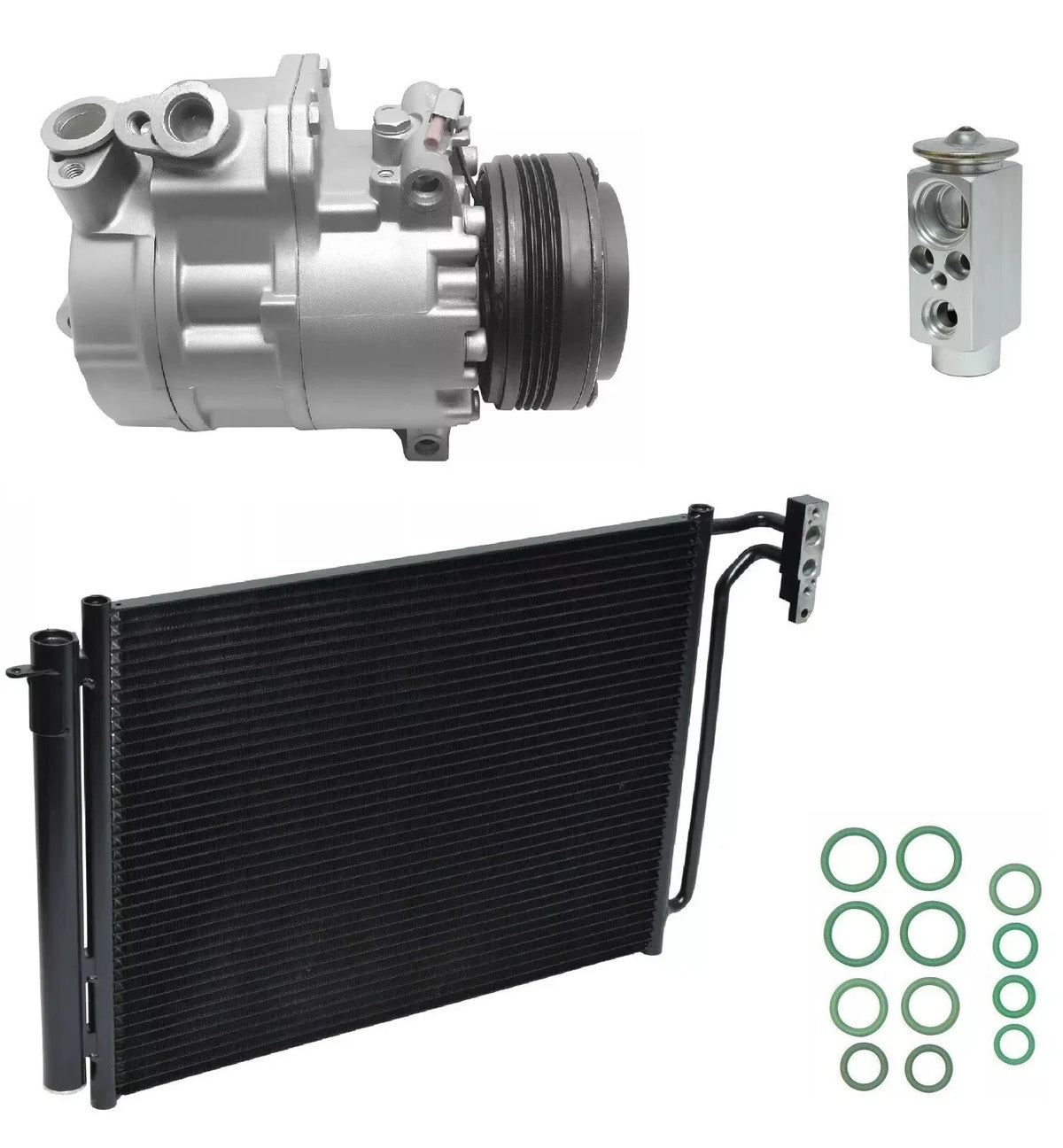 AC Compressor Kit With Condenser for BMW X5 4.8L (2005–2006)