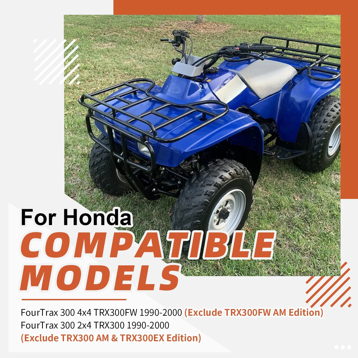 Right Side Splash Guard for Honda FourTrax 300 TRX300FW 4x4 (1990–2000)
