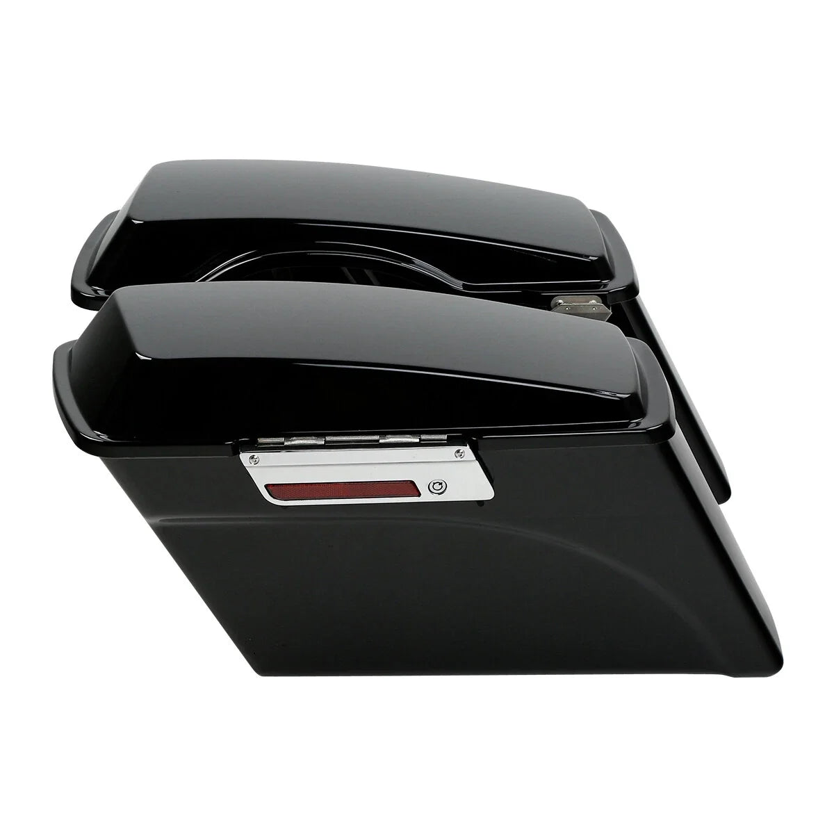 Saddle Bags with Chrome Brackets for Harley Softail Heritage Model