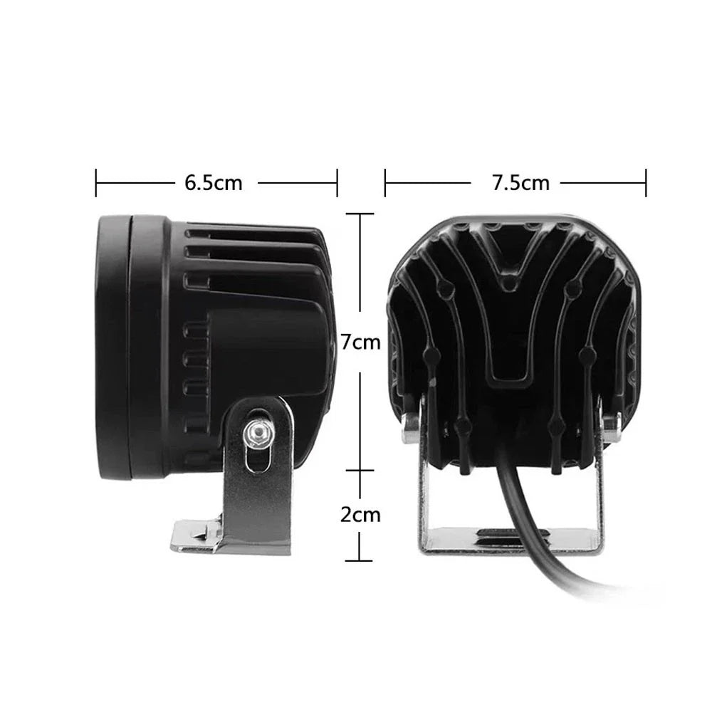 Offroad SUV 2Pcs 3" 40W LED Cube Pods Work Light
