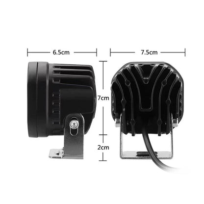 Offroad SUV 2Pcs 3" 40W LED Cube Pods Work Light