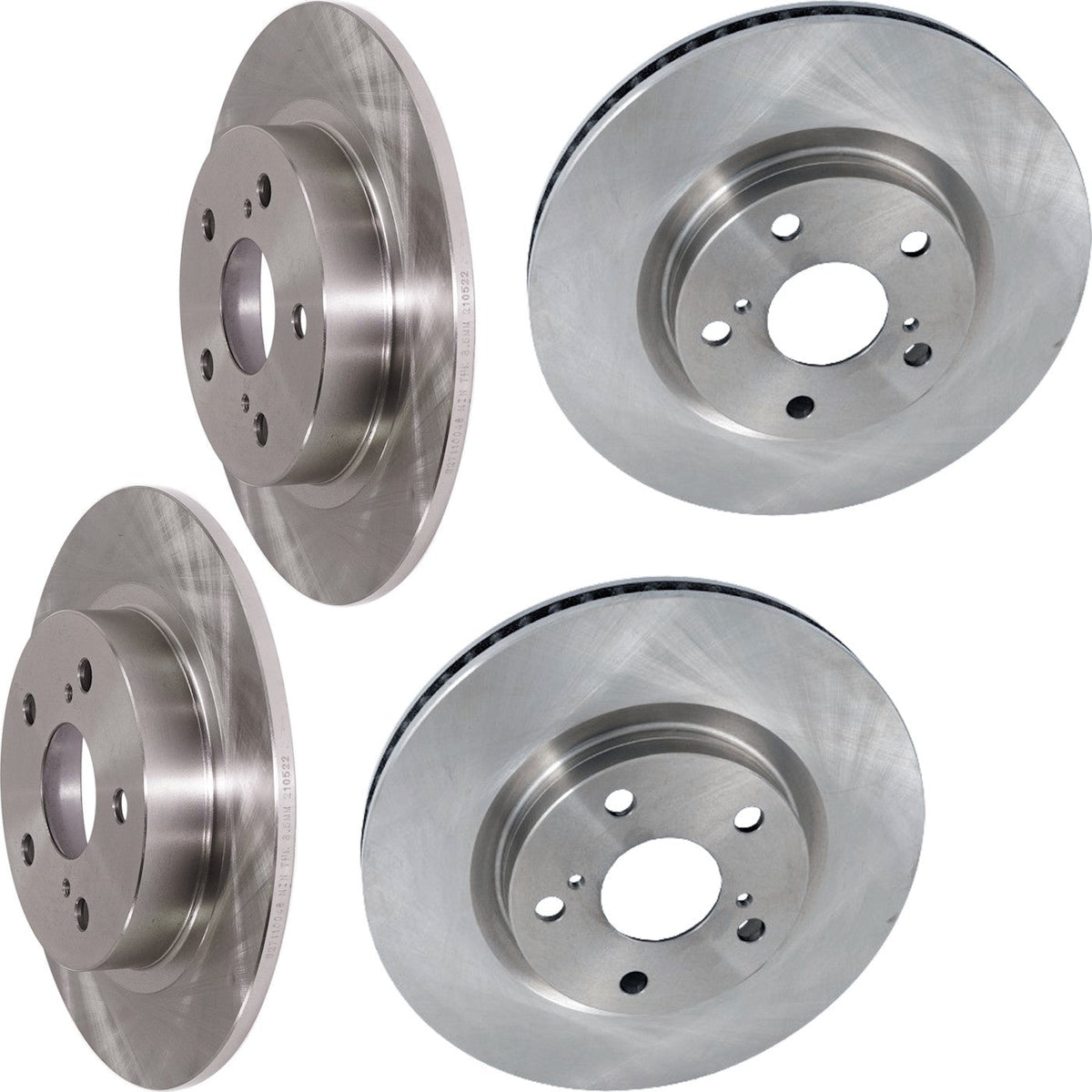 Front Brake Disc Rotors & Rear for Scion tC (2011-2016)