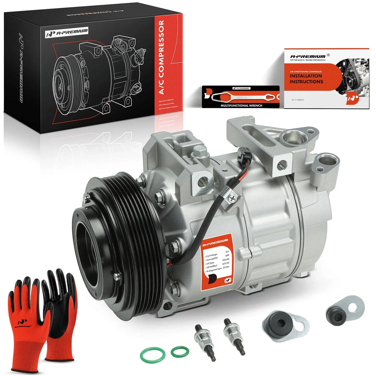 A/C Compressor with Clutch for Nissan Altima Sentra (2007–2012)