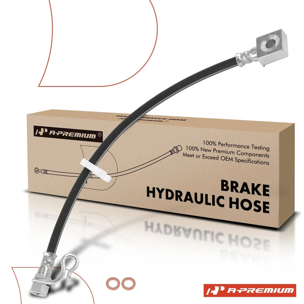 Rear Right Outer Brake Hydraulic Hose for Ford F-150 (2010)