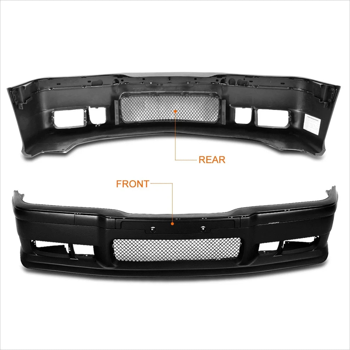 M3 Style Front Bumper Cover Lip for 3-Series E36 (1992-1999)