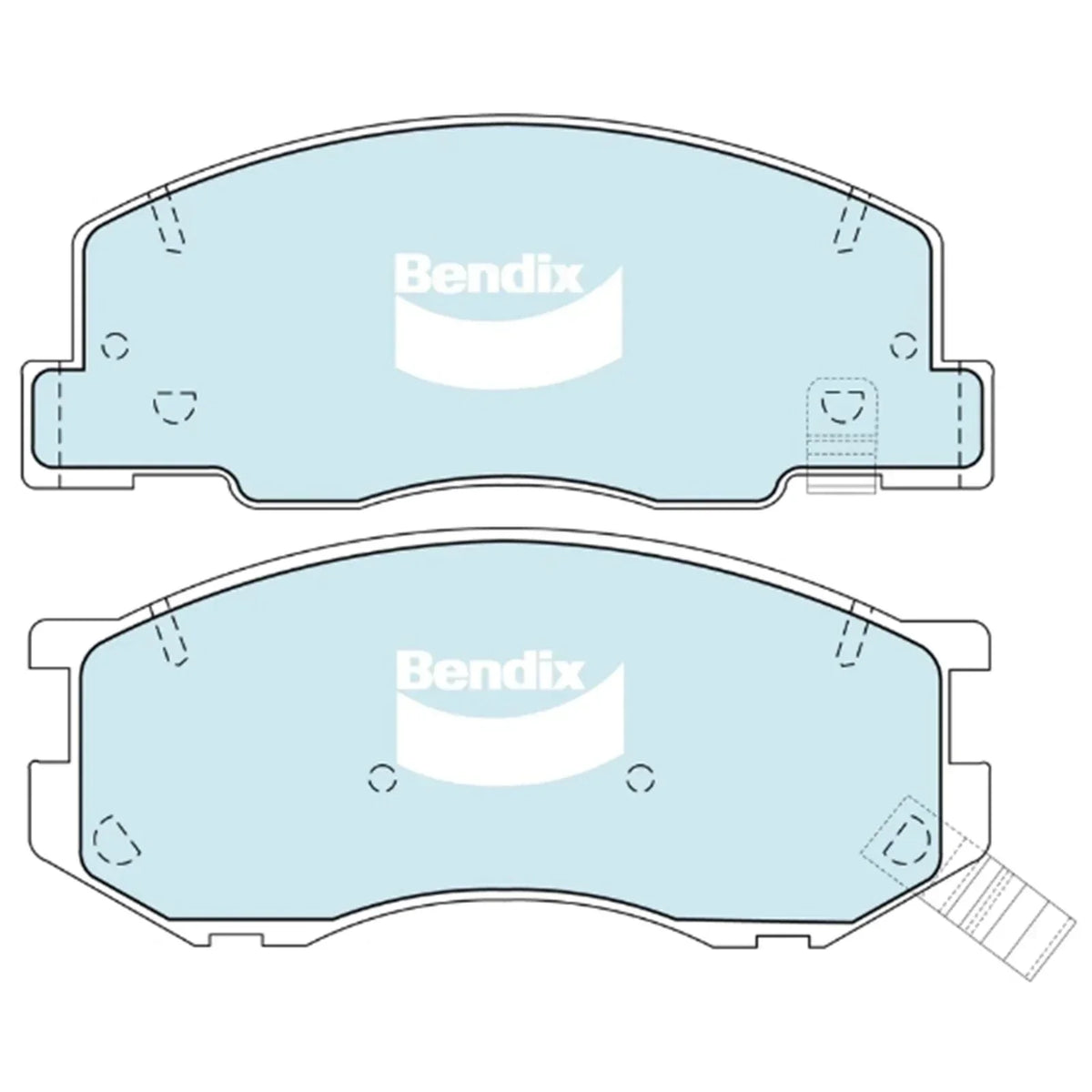 Front Brake Pads Set 2.4L for Toyota Estima (1997-1999)