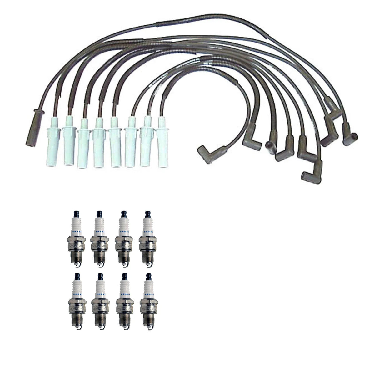 Denso 7mm Wire Set & 8 Double Platinum Spark Plug Kit for Dodge 5.9 V8 (1994–2003)