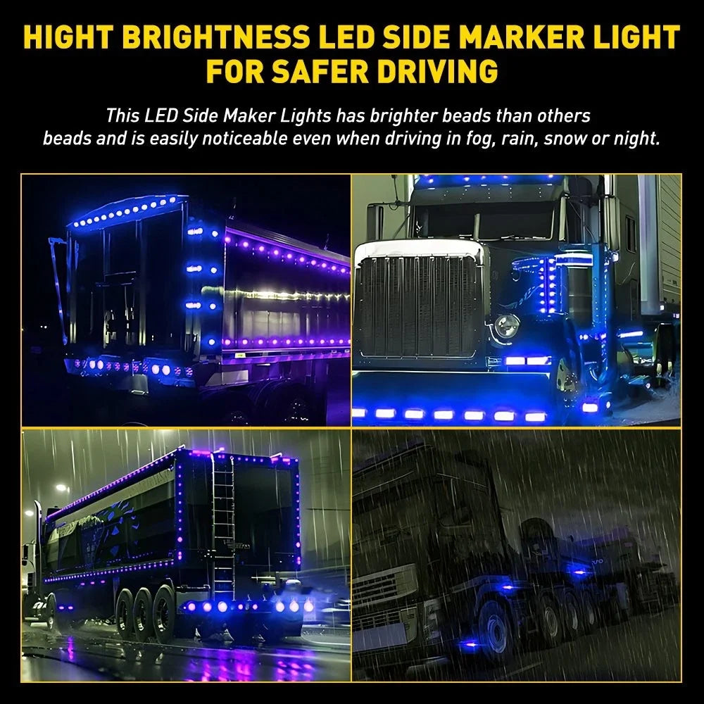 3/4" LED Lights Kit 20X for ATV UTV RV Pickup EV (12V)