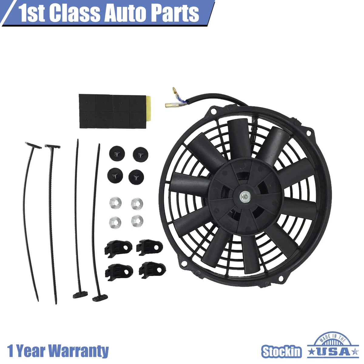 Universal Slim 9" Radiator Cooling Fan Mount Kit