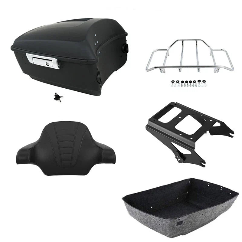 Trunk Backrest Rack Mount for Harley Touring Glide 2009 to 2013
