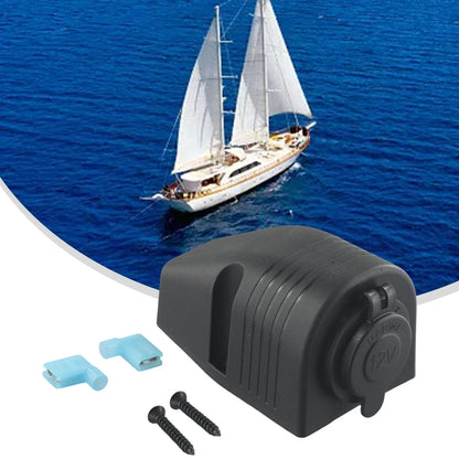 Replacement Power Socket - Dustproof Plastic for Indoor Use (1 Pc)