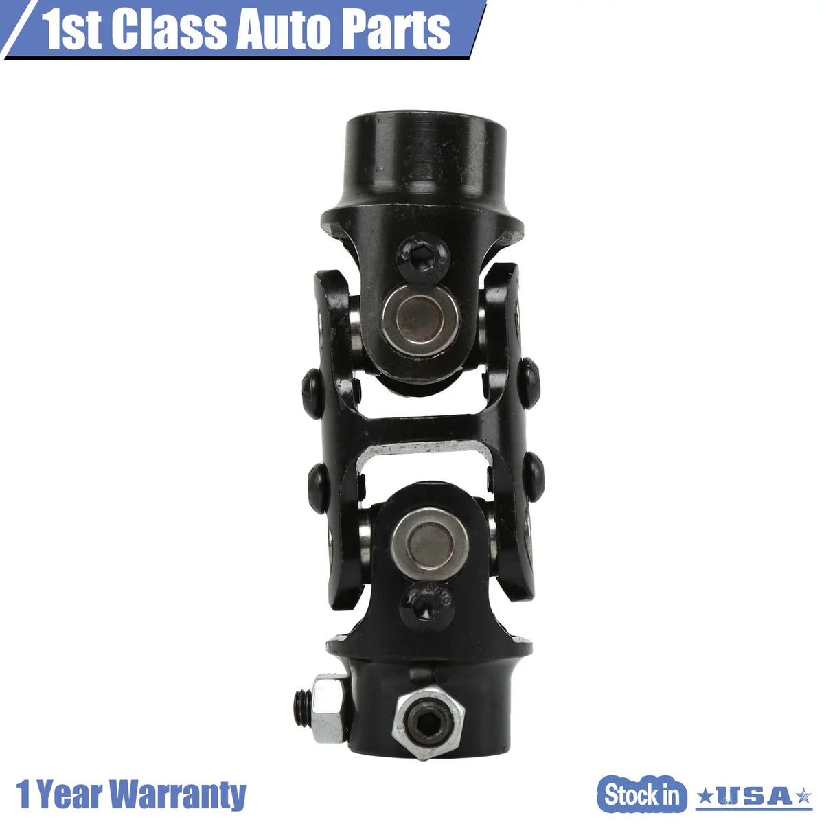 Double Steering U Joint Coupler for Universal Fit (3/4" DD x 3/4")
