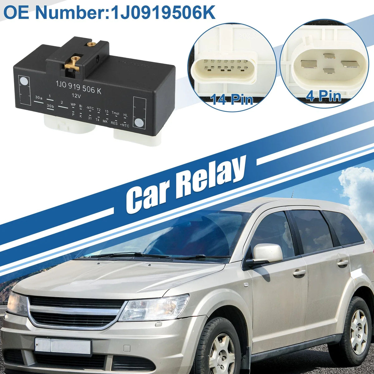 18 Pin Solenoid Relay No. 1J0919506K for Audi TT (2000–2006)
