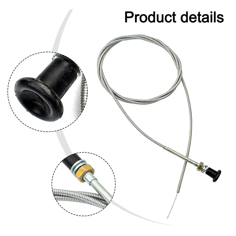 96 Inch Metal Pull Cord Cable for Lawn Mowers, Tractors, Go-Karts