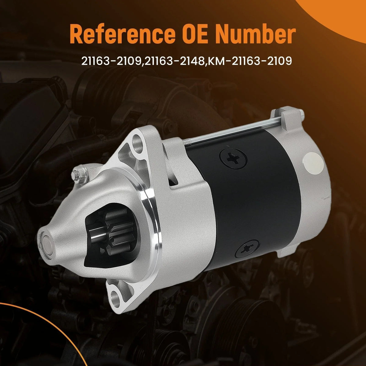 Starter Motor for Kawasaki Mule 500/520/550 (1990–2004) CW 12V 9 Teeth