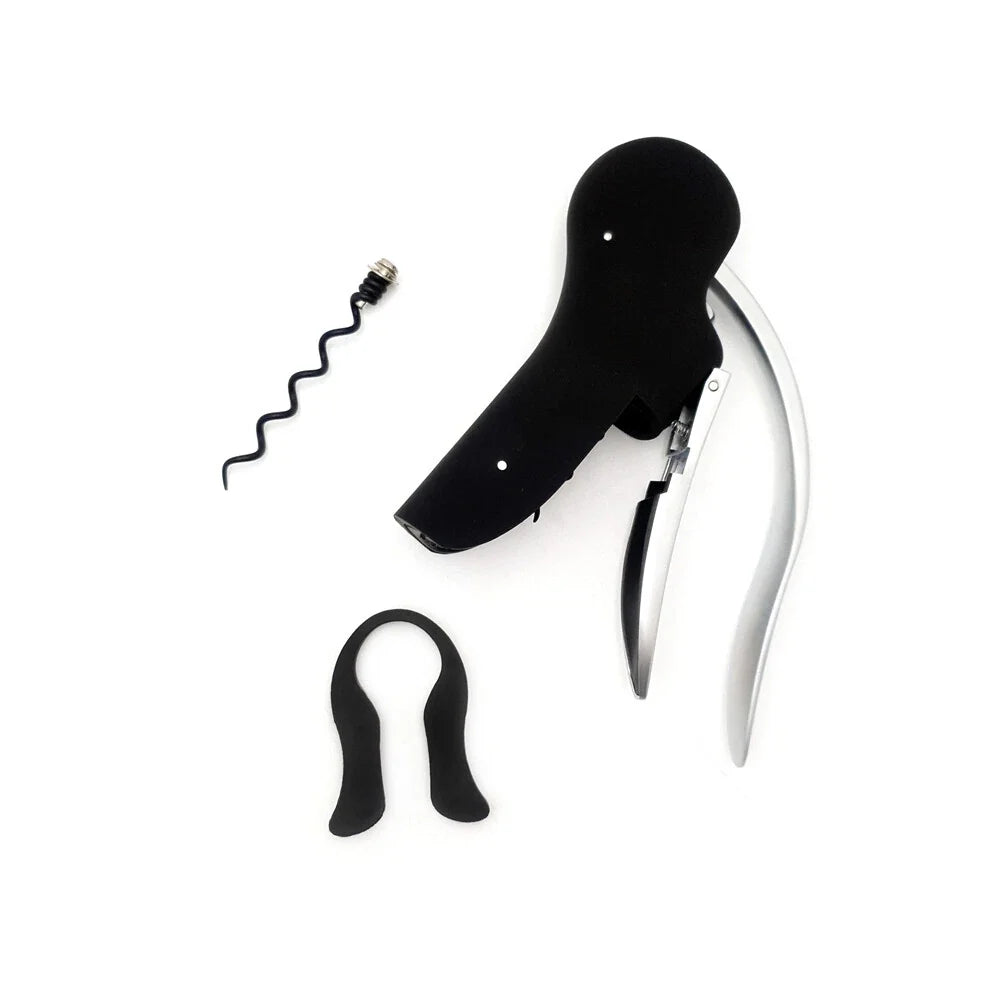 Corkscrew Opener for Wine Bottles with Foil Cutter Tool
