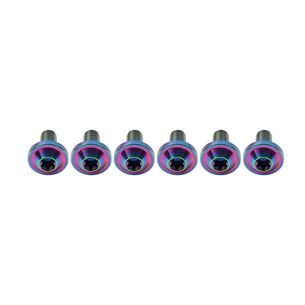 6pcs Alloy Truss Torx Head Screws M6x10mm for Bike Motorcycle