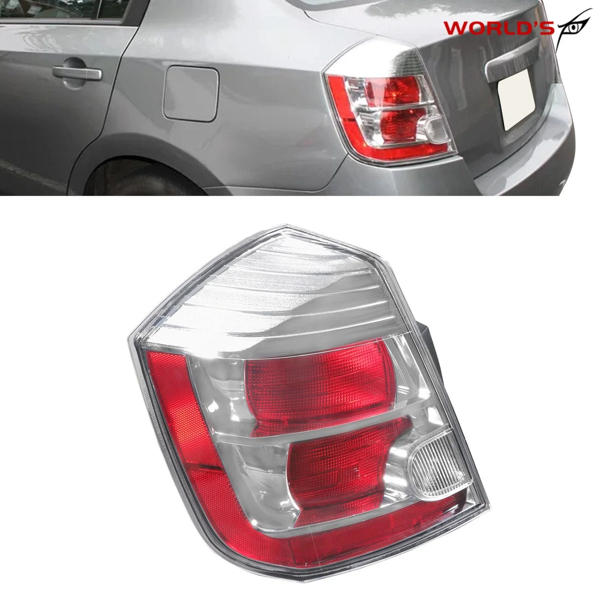 Left Tail Light for Nissan Sentra (2010–2012) Rear Clear
