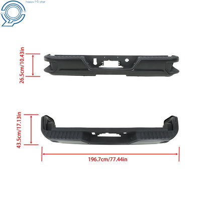 Rear Steel Bumper Assembly for GMC Sierra 2500 3500 (2020–2025)
