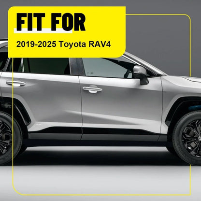 8-Piece Chrome Door Trim Cover Set for Toyota RAV4 (2019-2025)