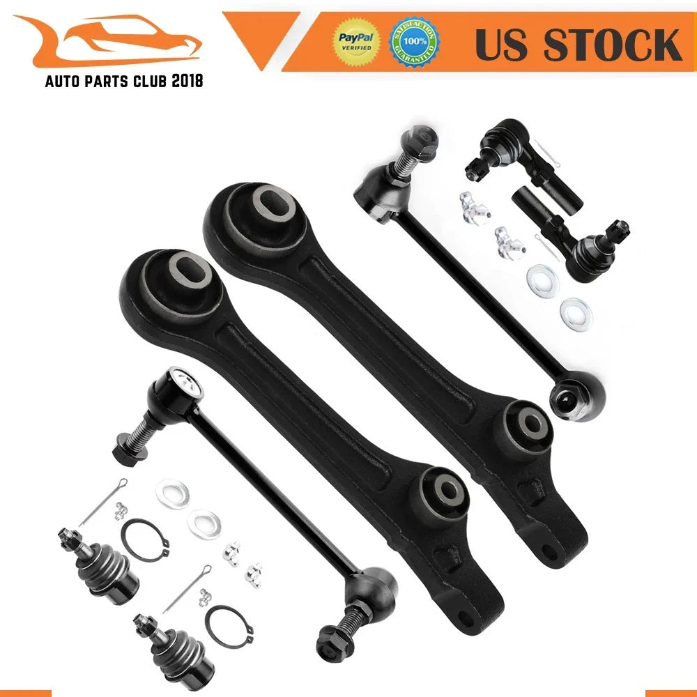 Set of 8 Front Lower Control Arms & Ball Joints for Dodge Charger (2011–2019)