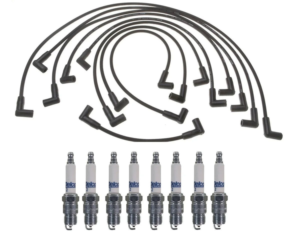 Pro Ignition Wire Set & 8 ACDelco Spark Plugs for Chevy GMC 5.7 V8 (1996–2002)