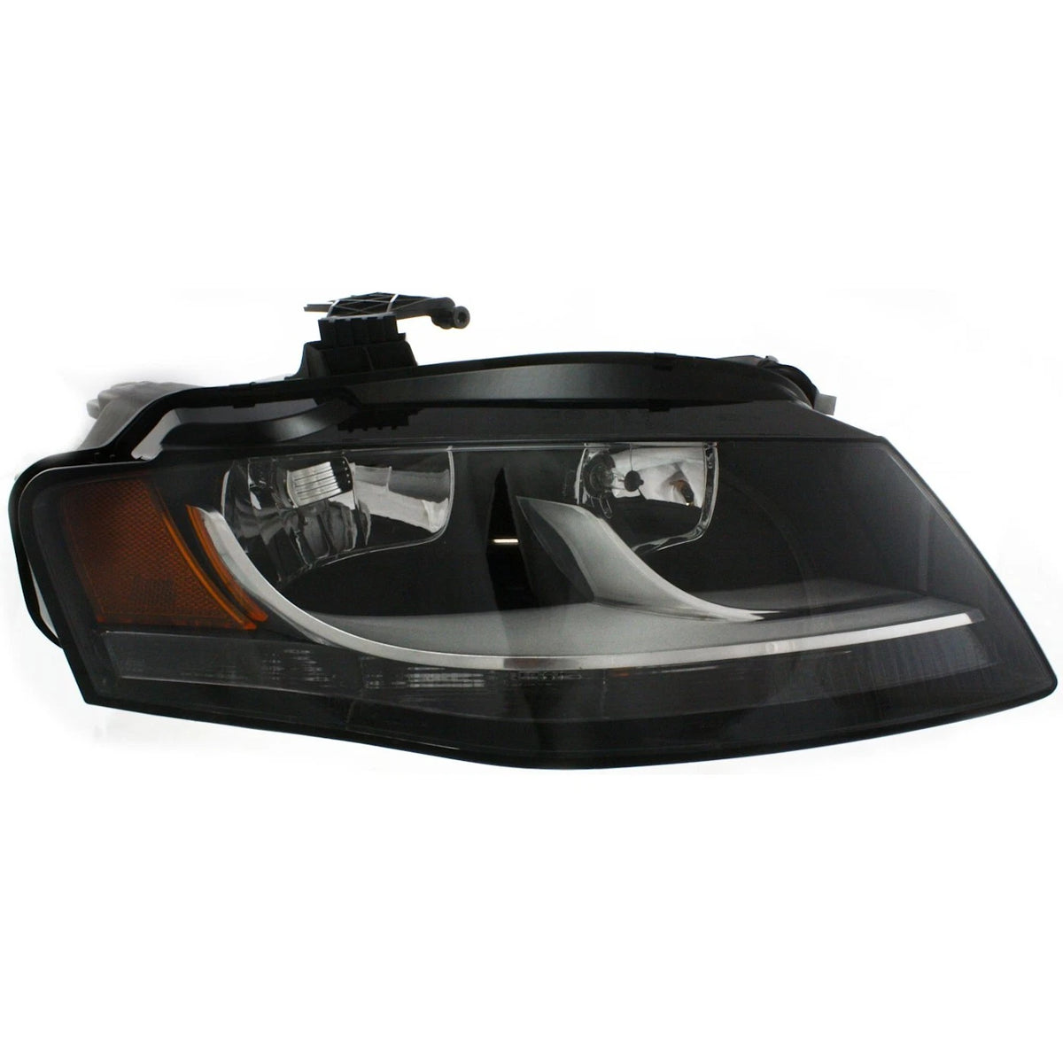 Left Right Headlight Set for Audi A4 Quattro (2009–2012) Halogen w/Bulbs