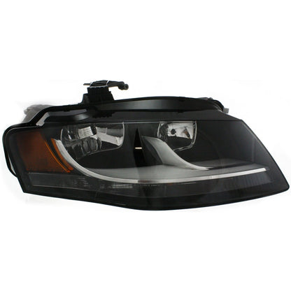 Left Right Headlight Set for Audi A4 Quattro (2009–2012) Halogen w/Bulbs