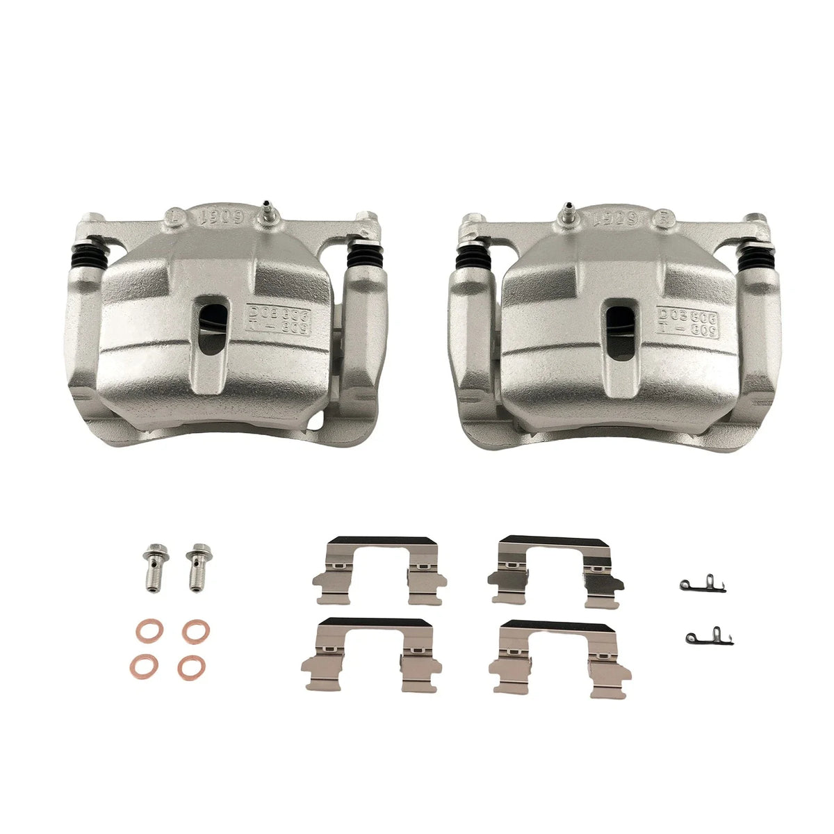 Front Brake Caliper Set w/Bracket for 2008-2013 Nissan Rogue 2.5L