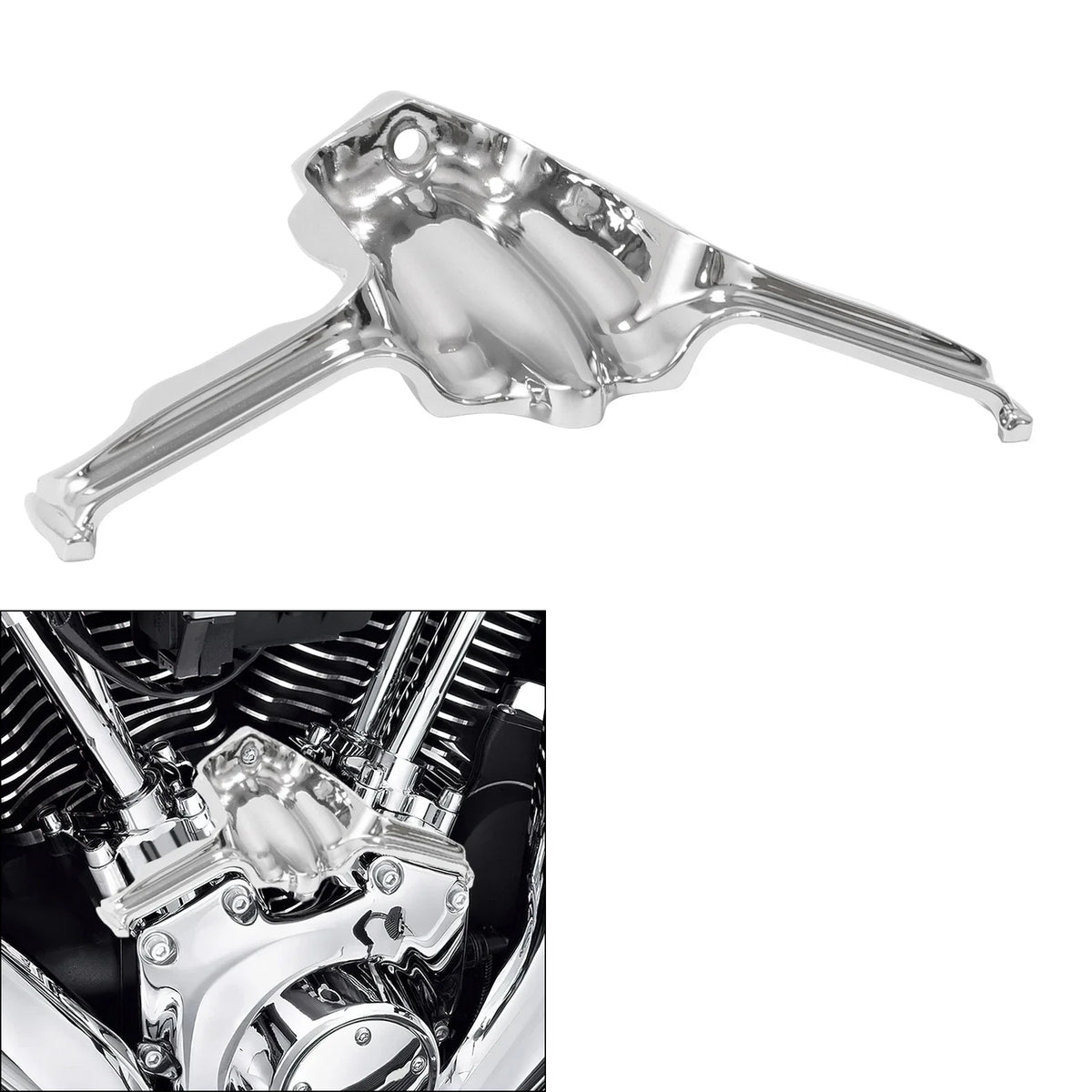 Chrome Accent Tappet Block for Harley Softail Slim Breakout 1999-2017