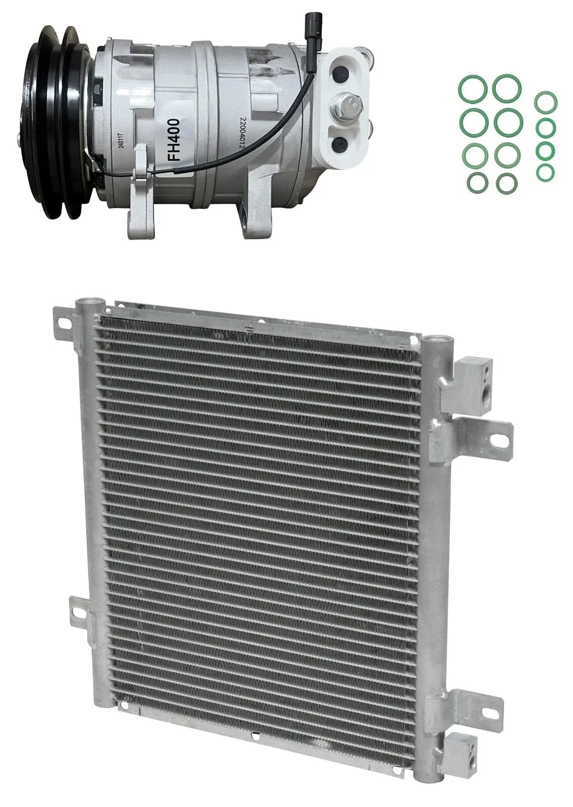AC Compressor Kit With Condenser for Isuzu NPR-HD 4.8L (2002–2002)