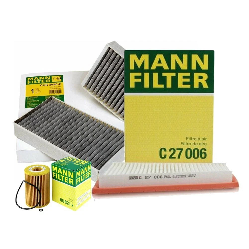 Mann Oil Air Carbon Cabin Filter Service Kit for Mercedes X164 W251 (2006–2012)