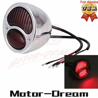 LED Stop Tail Light Brake - Chrome for Model A 1928-1931 - 2 Pack