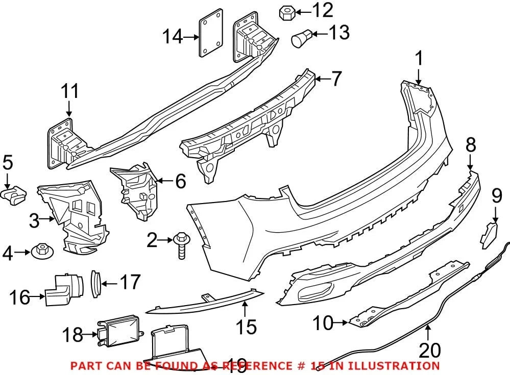 Reflector Panel for BMW (63147317253)