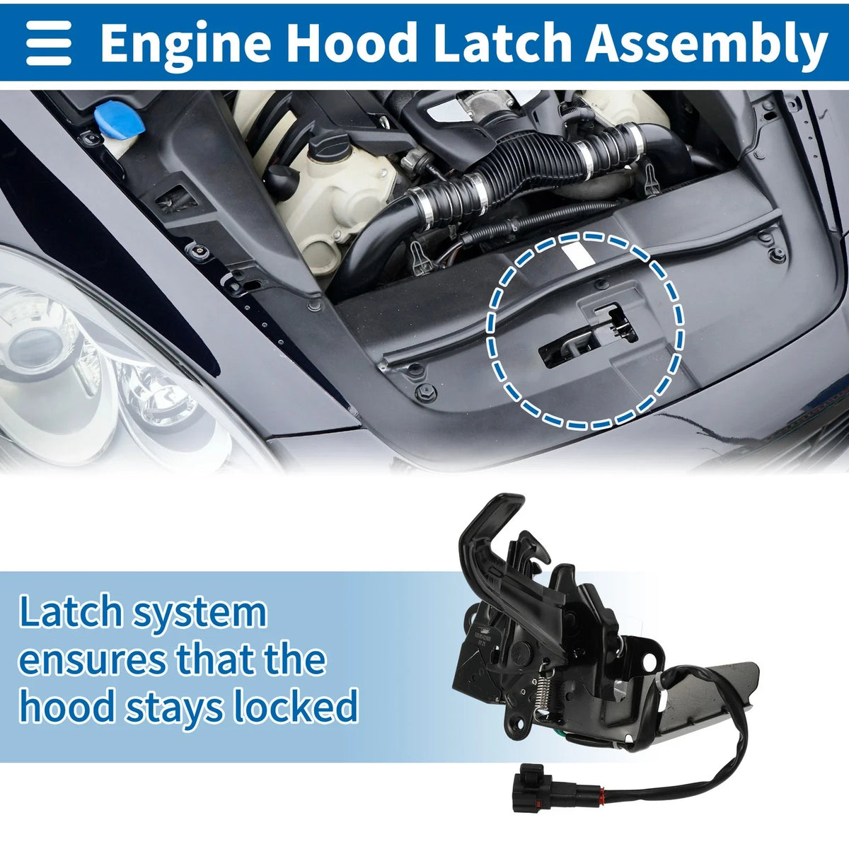 Hood Latch Assembly for Toyota Corolla (2019–2024) No. 5351002A80