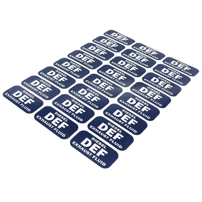 Turbo Vehicles 1"x2" Diesel DEF Exhaust Fluid Vinyl Decals