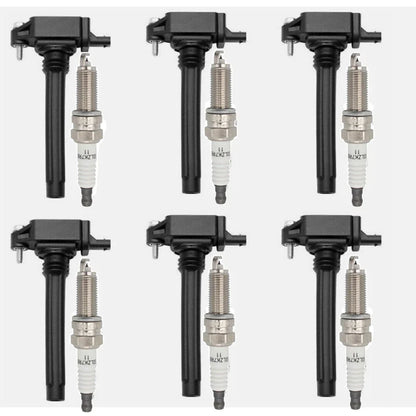 Set of 6 Ignition Coils + Spark Plugs for Ram 1500 ProMaster 2500 C/V (2014–2023)