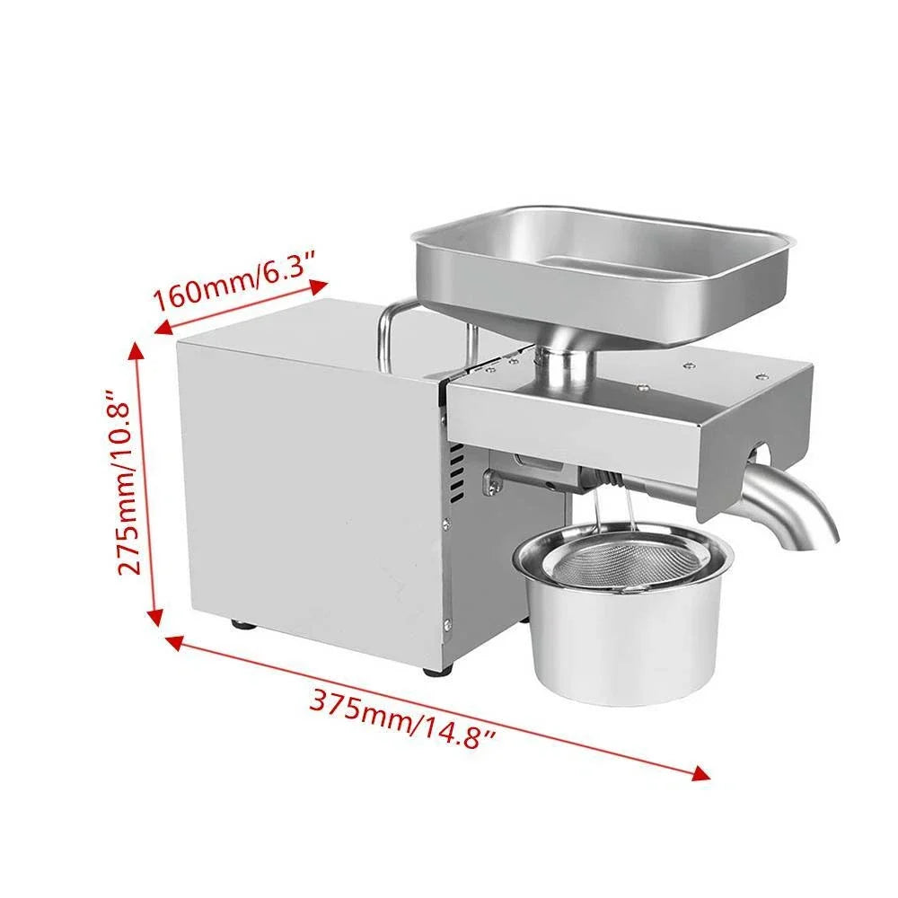 Nut Seed Extraction Oil Press Machine - 610W Power